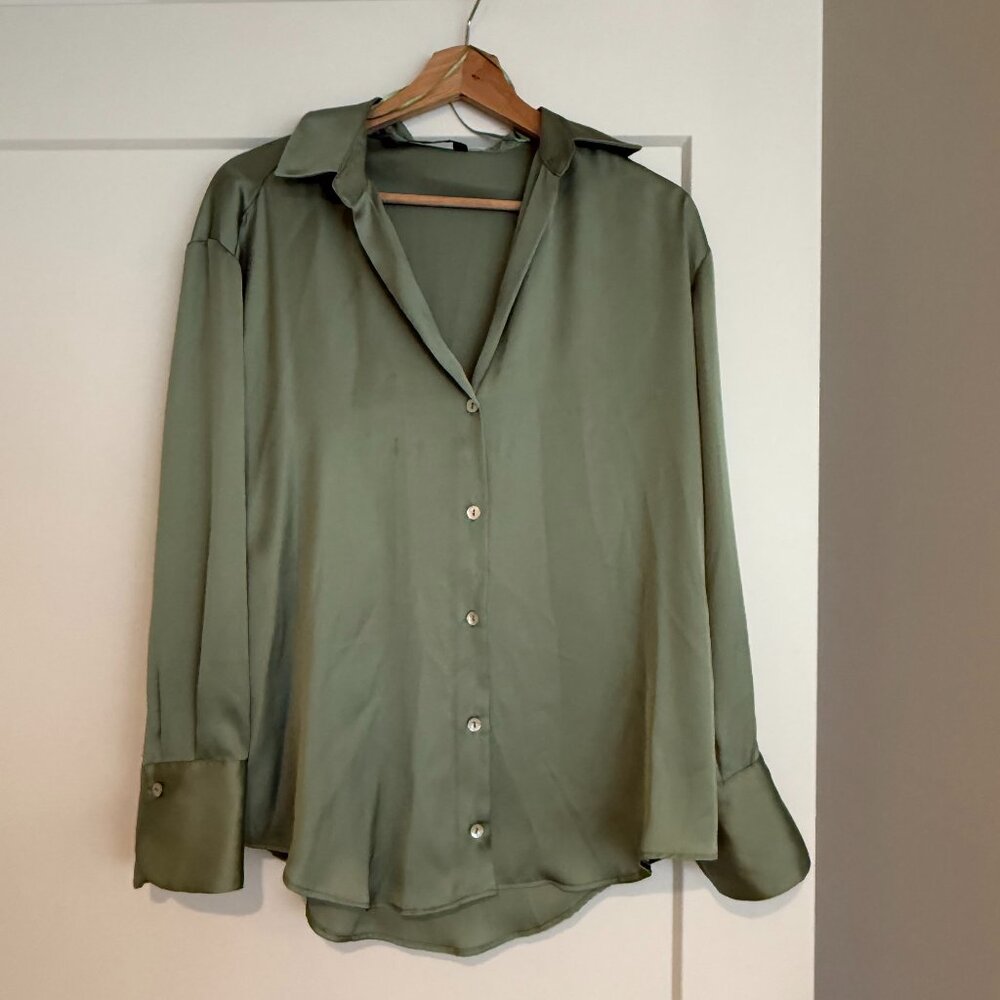 Zara Women's Blouse - Green